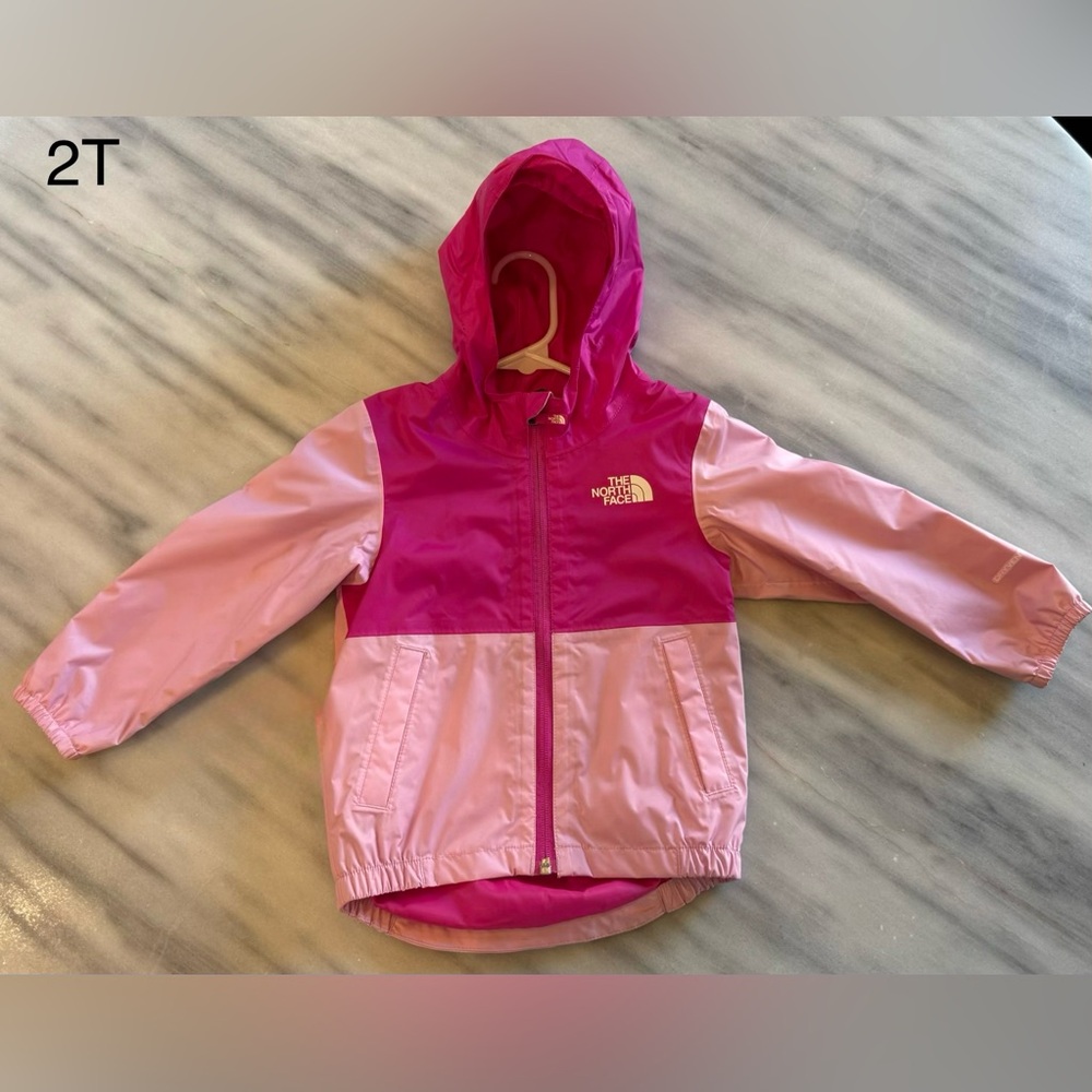 The North Face Two-Tone Pink Hooded Raincoat